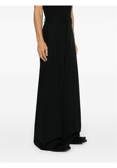 Black matthieu wide leg trousers - women ANN DEMEULEMEESTER | 2401MTR05FA431099